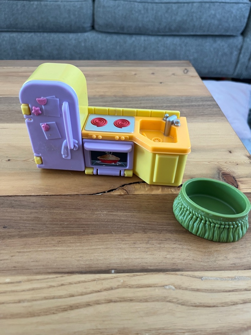 Fisher Price Loving Family Kitchen Set and Ottoman (missing top)